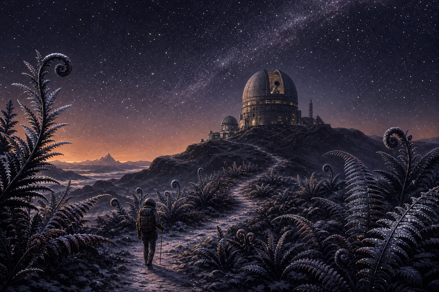 Imagined view of Terminator Gardens on Aurelia Dune Traverse