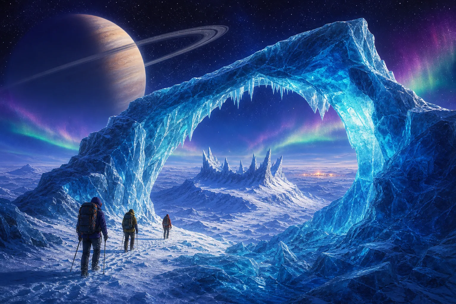 Imagined view of Tidal Arch on Nix Borealis Ice Circuit