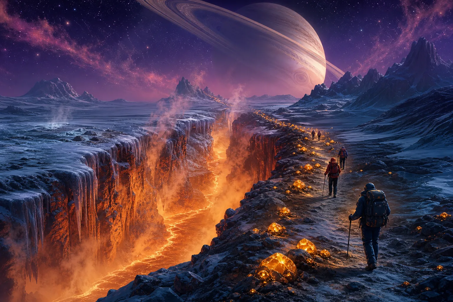 Imagined view of Lantern Moraine on Nix Borealis Ice Circuit